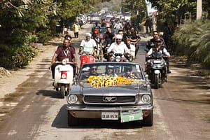 कैबिनेट मंत्री विपुल गोयल ने 15 किमी विंटेज कार हेरिटेज रैली में की सहभागिता