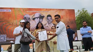 शहीद दिवस पर भगत सिंह, राजगुरु, सुखदेव को नमन, पदयात्रा में उमड़ा देशभक्ति का सैलाब